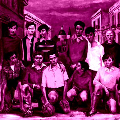 Campeones de barrio / Antonio Berni (1954)